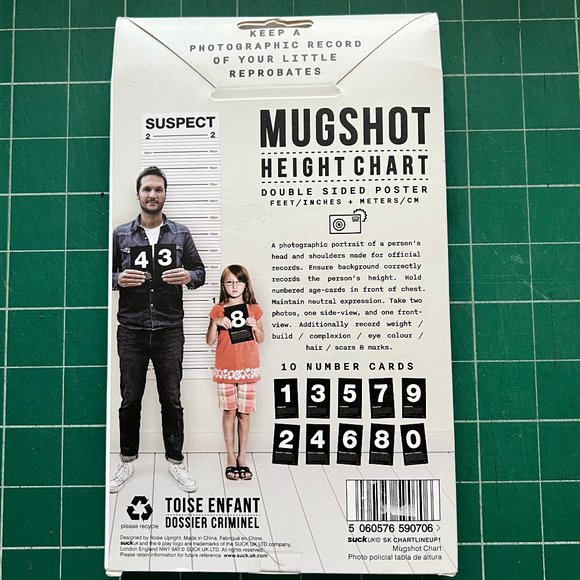 Mugshot Height Chart - Picture 2 of 2